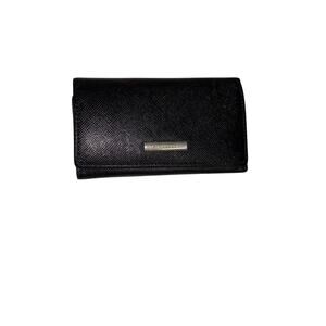 Burberry Black Leather Key Holder